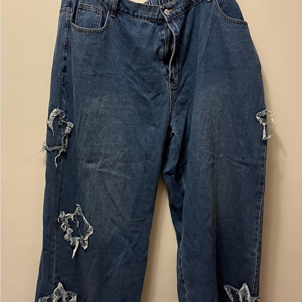 SHEIN Curve Blue Denim